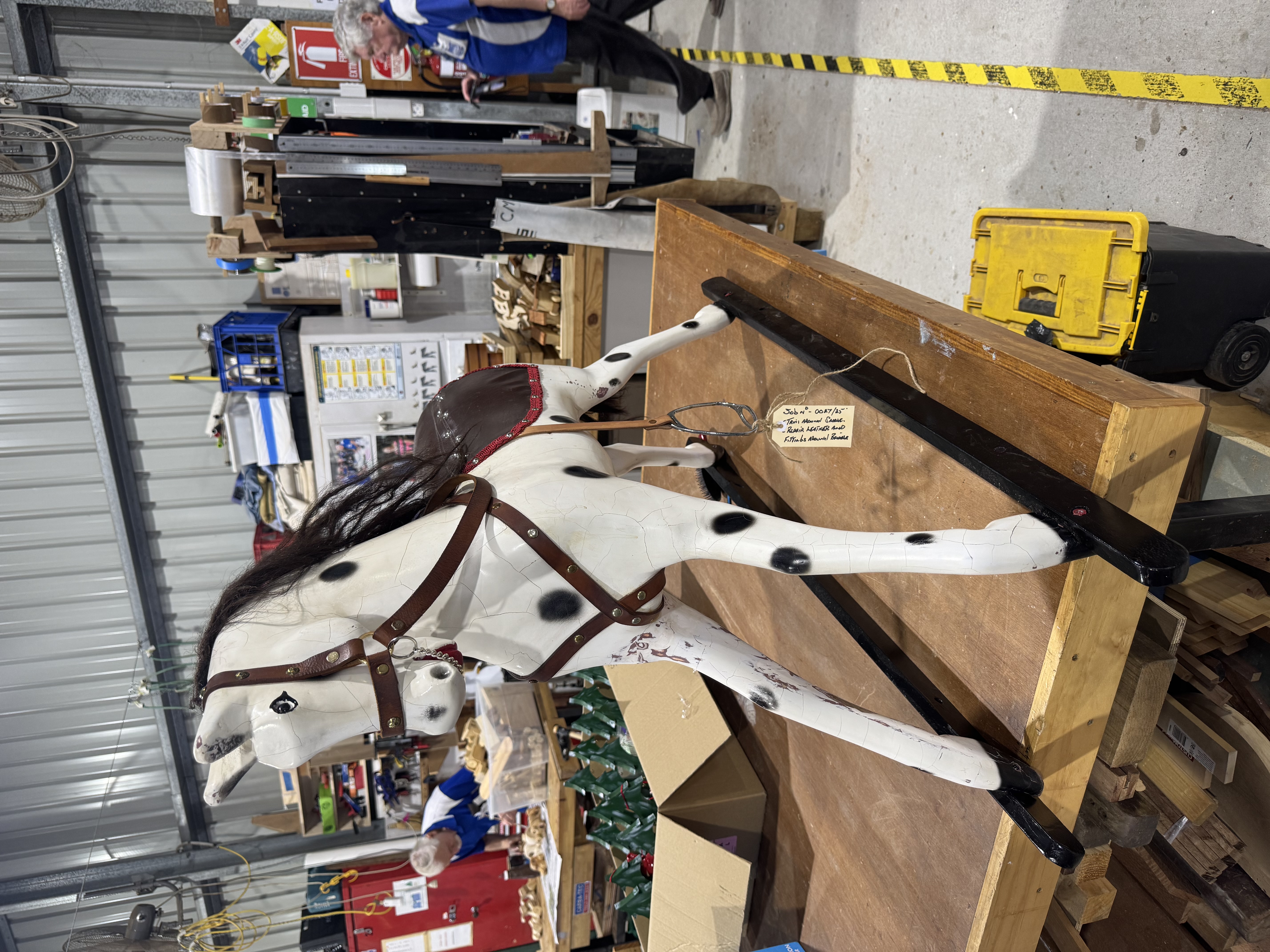 Restored porcelain horse